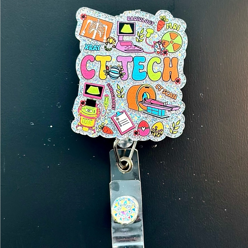 Colorful CT Tech Badge Reel